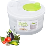 BN-LINK 3L Salad Spinner with Drain, Quick and Easy Multi-Use Lettuce Spinner, Vegetable Dryer, Fruit Washer, Pasta and Fries Spinner