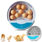 BN-LINK 9 Egg Incubator With Temperature Control, Touch Operation& Temperature Display, Mini Egg Incubator With LED Candler, Sink & Plastic Uptake Tray, Low Noise for Chicken & Quail