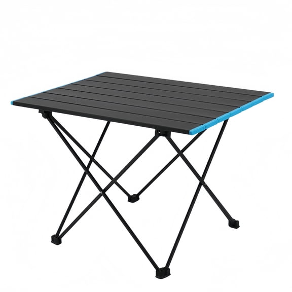 BN-LINK Outdoor Folding Table, Heavy Duty Aluminum Camping Table with Carry Bag, Portable Beach Table for Outdoor Cooking, Picnic, Camp, Festival, Travel