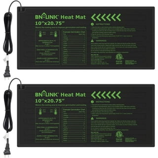 Burpee Seed Starting Heat Mat 10 inch x 20 inch - Fits All Standard Seed Starting Trays