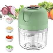 BN-LINK Electric Garlic Chopper, 250ML Mini Vegetable Chopper With USB Rechargeable, 304 Stainless Steel Blade, Portable Electric Mini Food Chopper for Garlic, Ginger, Onion, Chili, Vegetable