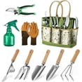 thumbnail image 1 of BN-LINK Garden Tool Set, 9 Piece Heavy Duty Gardening Hand Tools with Fashion and Durable Garden Tools Organizer Handbag,Rust-Proof Garden Tool Set, Ideal Gardening Gifts for Women and Men, 1 of 7