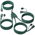 thumbnail image 1 of BN-LINK Outdoor Extension Cord 1 to 3 Splitter, 25 ft Power Cord, Multi Grounded Outlets, 16/3 SJTW Weatherproof for Lighting, Landscaping & Holiday Decorations, ETL Listed, 1 of 6