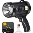 thumbnail image 1 of BN-LINK Rechargeable Spotlight, Handheld Hunting Flashlight Led Spot Light, Super Bright Solar Spot Lights Outdoor Handheld for Hunting, Boating, Camping, 1 of 8