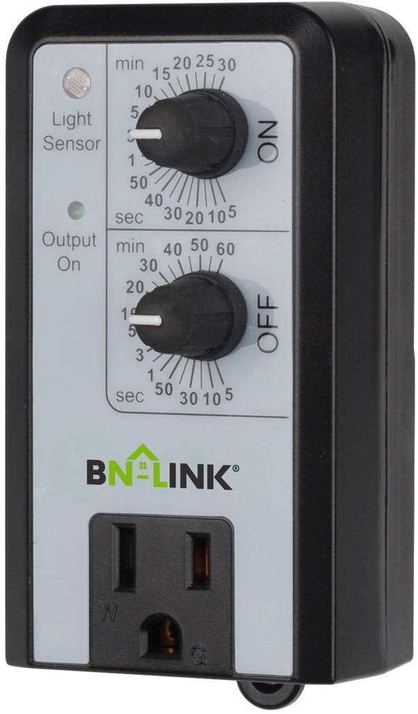 BN-LINK 24 Hour Plug-in Mechanical Timer Grounded for Aquarium, Grow Light,  Hydroponics, Indoor Lighting, Home Appliances, ETL Listed 125VAC, 60 Hz