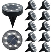 BN-LINK Solar Ground Lights, Waterproof Solar Garden Lights, Outdoor Garden Waterproof Lights, Landscape Lights for Outside Patio Pathway Yard Lawn Driveway Deck Step Walkway(12 Pack White Light)