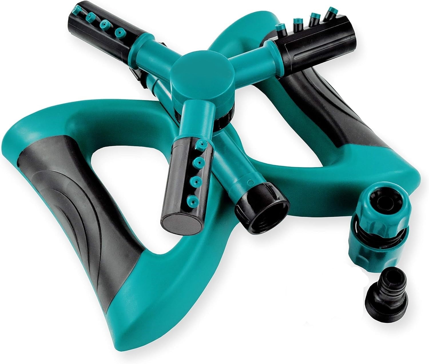 BN-LINK Sprinkler, Sprinklers for Yard Large Area, Rotating Lawn Sprinkler, Powerful and Even Watering for Lawns and Gardens, Water Sprinkler, Green
