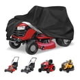 thumbnail image 1 of BN-LINK Universal Riding Lawn Mower Cover Waterproof Heavy Duty 600D Polyester Oxford,Fits Tractor Covers Decks up to 54", Windproof UV Protection Universal Fit with Drawstring & Cover Storage Bag, 1 of 6