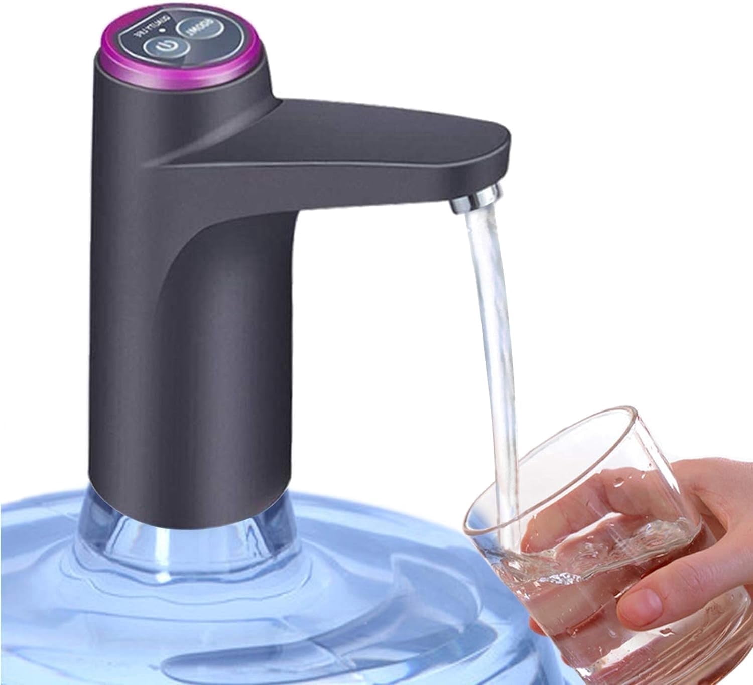 BN-LINK Water Dispenser, Portable Water Bottle Pump for Universal 2, 3, 4 and 5 Gallon with USB Electric Charging and Au