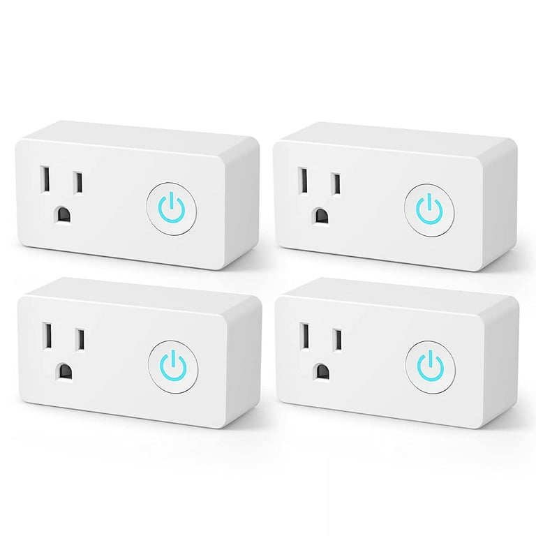 BN-LINK Heavy Duty Dual Outlet Outdoor Smart WiFi Plug Timer Outlet Switch, Compatible with Alexa and Google Assistant 2.4 GHz Network Only