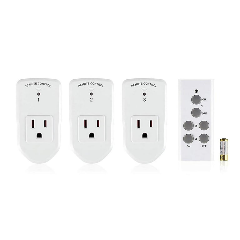 Remote Control Outlet, Wireless Electrical Outlet Plug Switch for