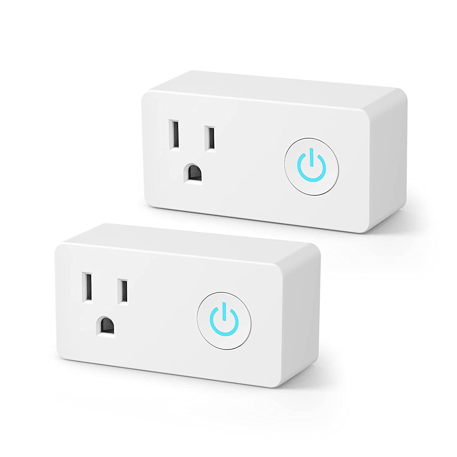 Smart Plug, WGGE Mini Smart WiFi Outlet Compatible with Alexa, Google  Assistant for voice control, Remote control Anywhere, Timer Function, No  Hub