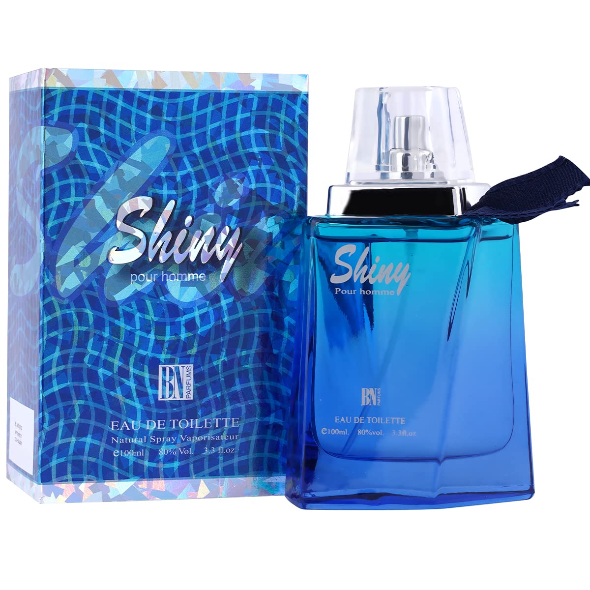 BN Parfums Shiny Pour Homme Eau De Toilette Perfume For Men 100ml, 3.4