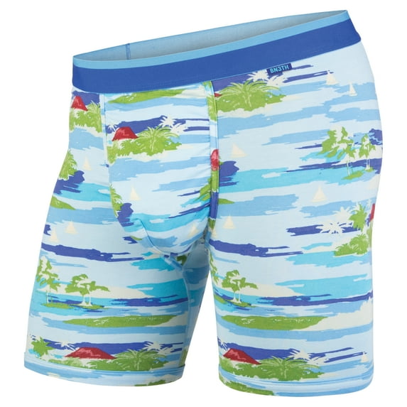 BN3TH Men's Classic Boxer Brief Underwear 3D Pouch MOBB (Maui Wow Bright, L)