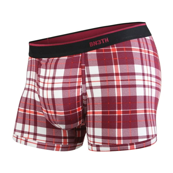 BN3TH Men's Print Classic Trunk (No Plaid Days Wine, X-Small)