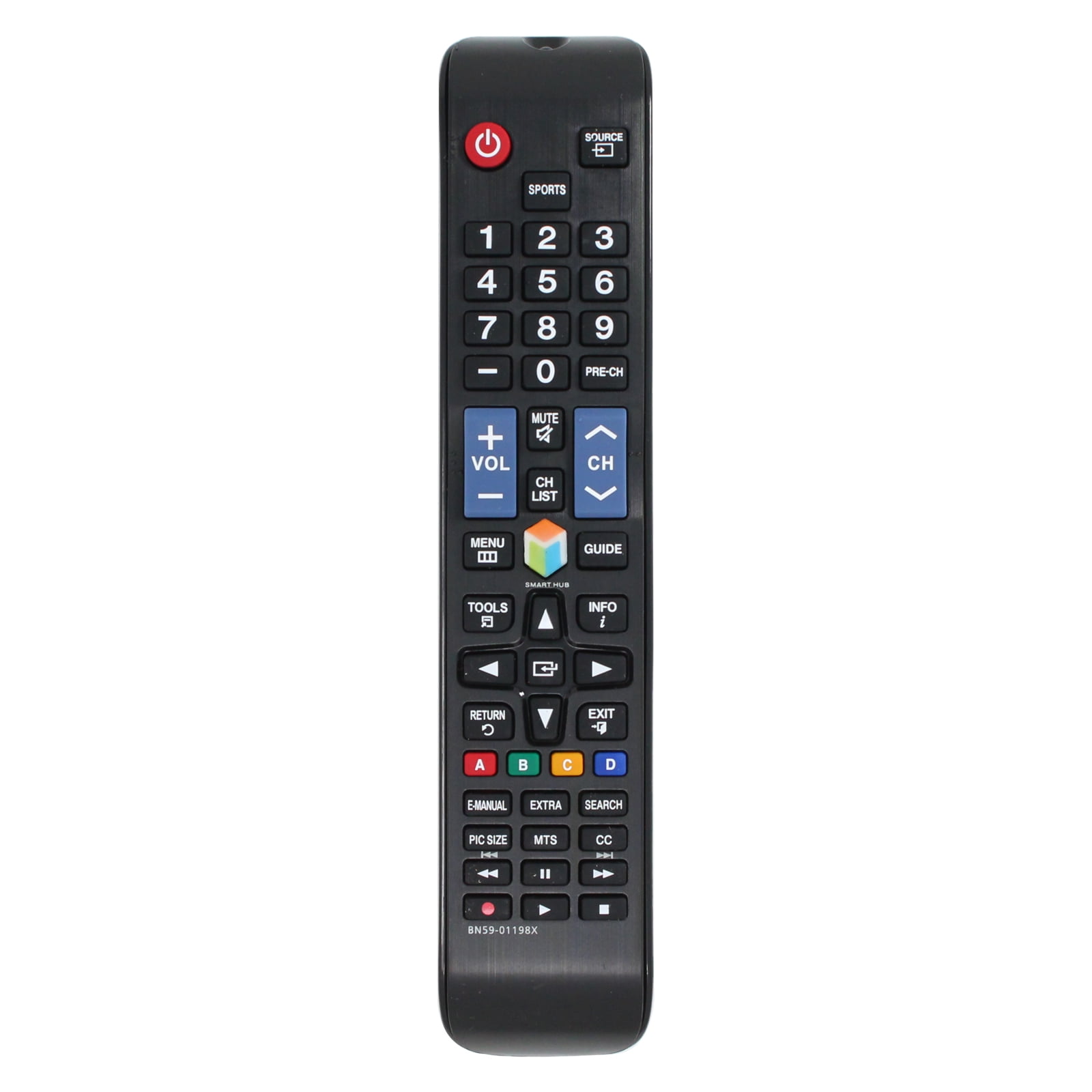 BN59-01198X Remote Control Replacement - Compatible with Samsung ...