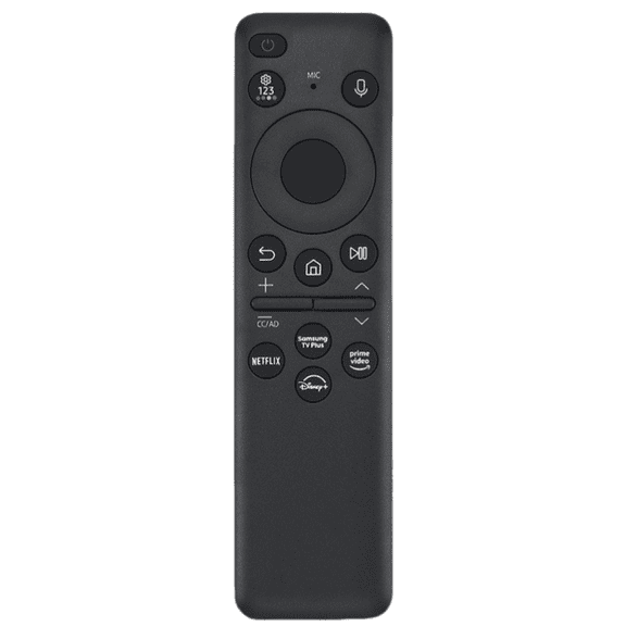 BN59-01432A TM2360E Solar Voice Remote , USB-C Rechargeable Bluetooth Remote Control with Solar Charging, Compatible with Samsung 2023-2024 Neo QLED 8K Smart TVs HDR Ultra HD, Black