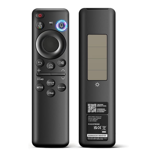 BN59-01432A TM2360E Voice Remote Replacement for Samsung Smart TV, Solar Rechargeable Control with Voice Search, Compatible with 2021–2025 Models