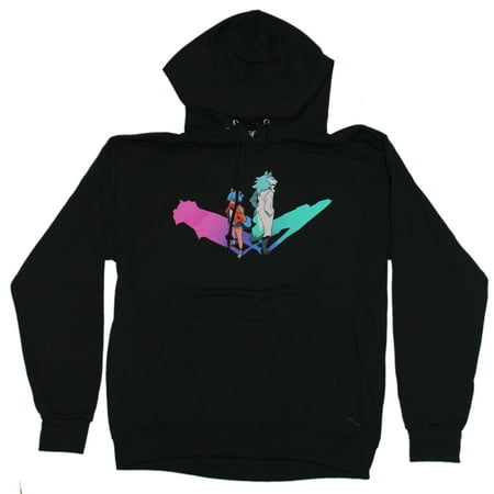 BNA Brand New Animal Michiru & Shirou Neon Silhouette Anime Manga Hoodie (Medium)