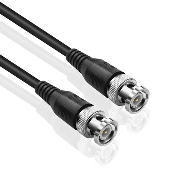 BNC Cable (10 Feet) - BNC Male To Male Extension Connector Adapter RF Professional RG6 Grade Coaxial Wire Cord Cable Jack Plug for Video Security Camera CCTV Systems, Oscilloscope