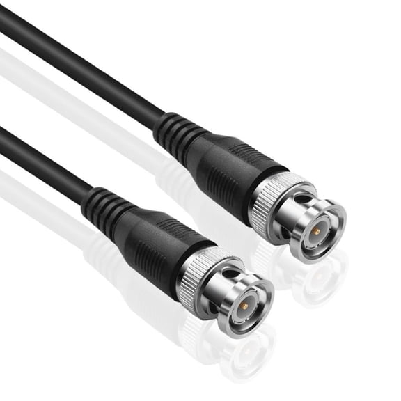 BNC Cable (35 Feet) - BNC Male To Male Extension Connector Adapter RF Professional RG6 Grade Coaxial Wire Cord Cable Jack Plug for Video Security Camera CCTV Systems, Oscilloscope