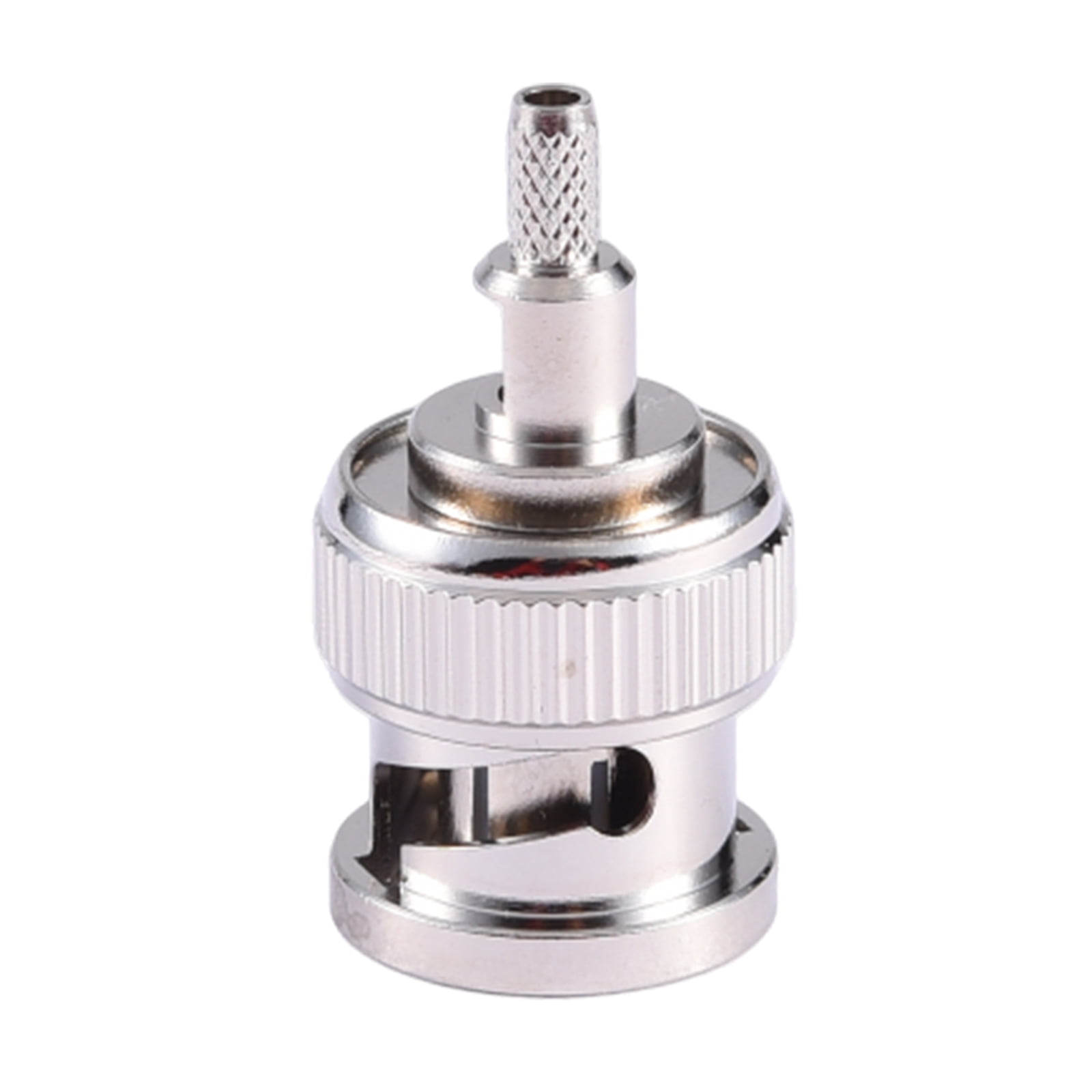 10-Pack BNC Male Crimp Connectors For RG316/RG174/RG188 Coax Cable - 50 Ohm, Solder Attachment, With Heat Shrink