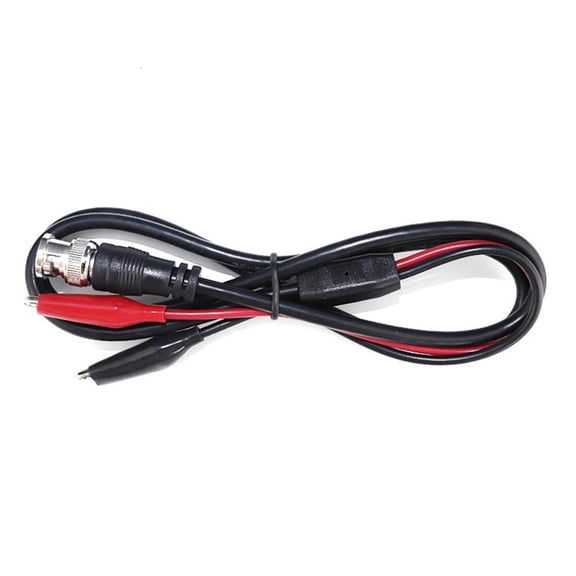 BNC Double Alligators Clip Test Cable Probe Leads Oscilloscope Test Probe