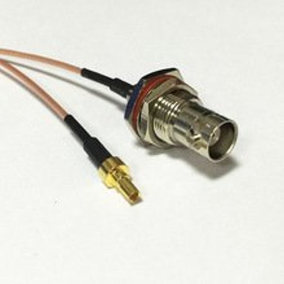 BNC Female Jack nut Connector Switch CRC9 Male Plug Connector RG178 15CM 6" Adapter High Quality Ships Quickly From USA