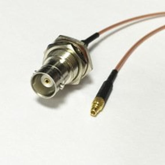 BNC Female Jack nut Connector Switch MMCX Male Plug Connector RG178 15CM 6" Adapter High Quality Ships Quickly From USA