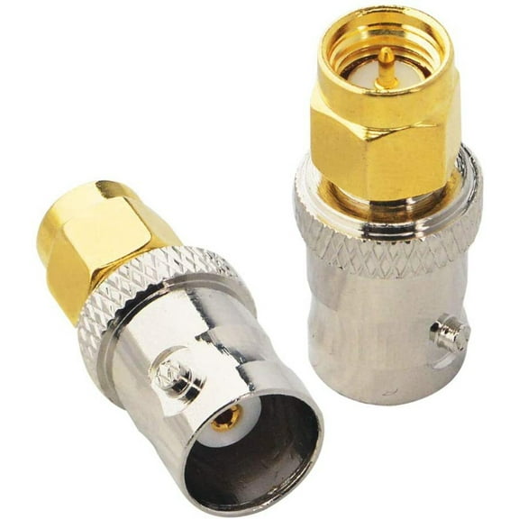 BNC Female Jack to SMA Male Plug RF Coaxial Adapter Connector