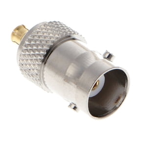 BNC Female to MCX Male Plug Straight Coax Coaxial Connector Adapter