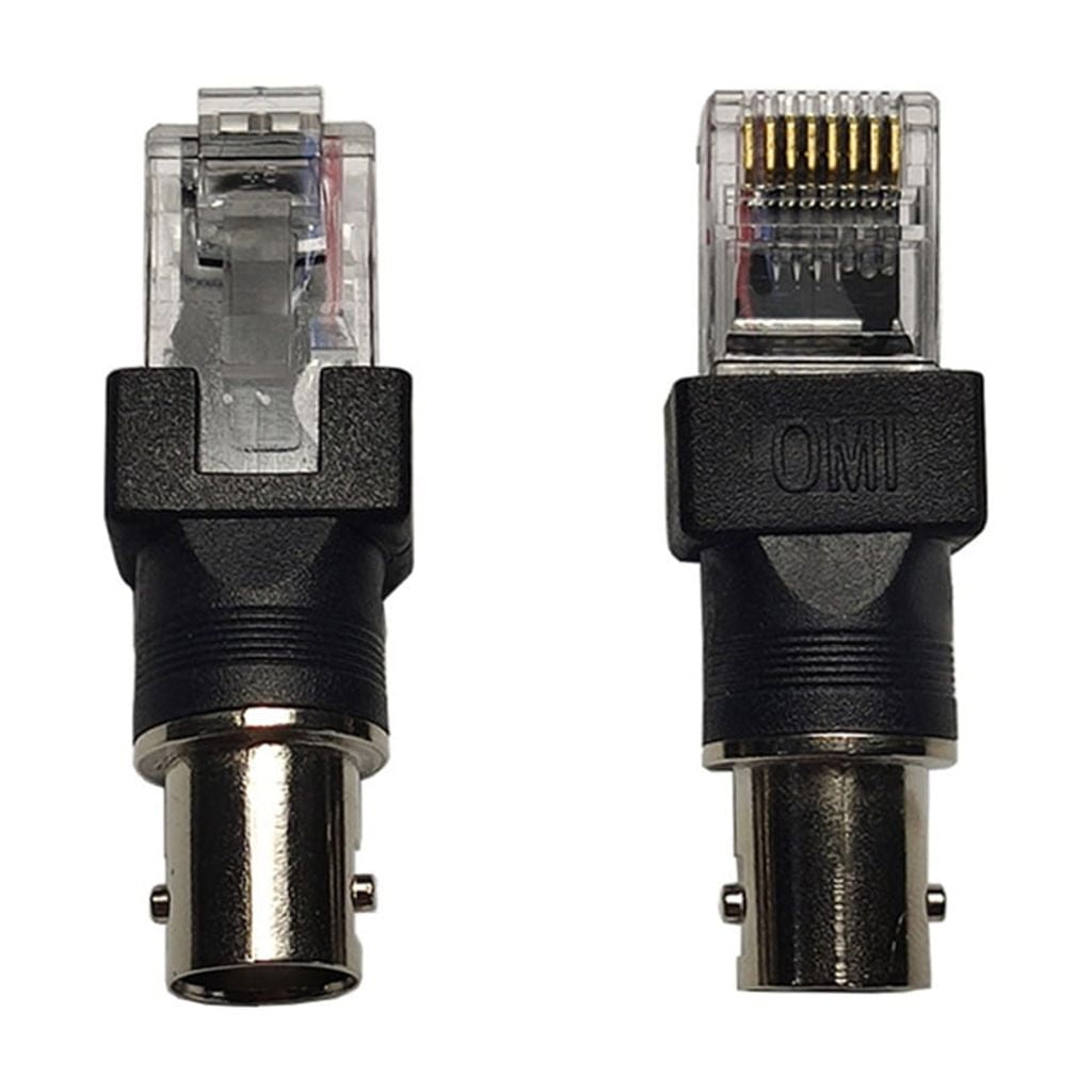 BNC Female to RJ45 Male Coaxial Coax Barrels Coupler Adapter Connectors ...