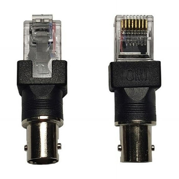 BNC Female to RJ45 Male Converters Adapter BNC to RJ45 Coaxial Coax Barrels Coupler for Signal Transmission and Testing