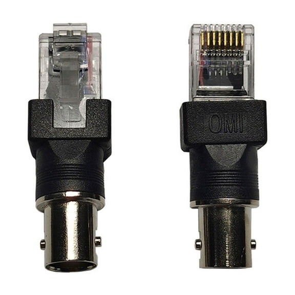 BNC Female to RJ45 Male Converters Adapter for Line Tester Coaxial Coax Barrels Coupler Connectors
