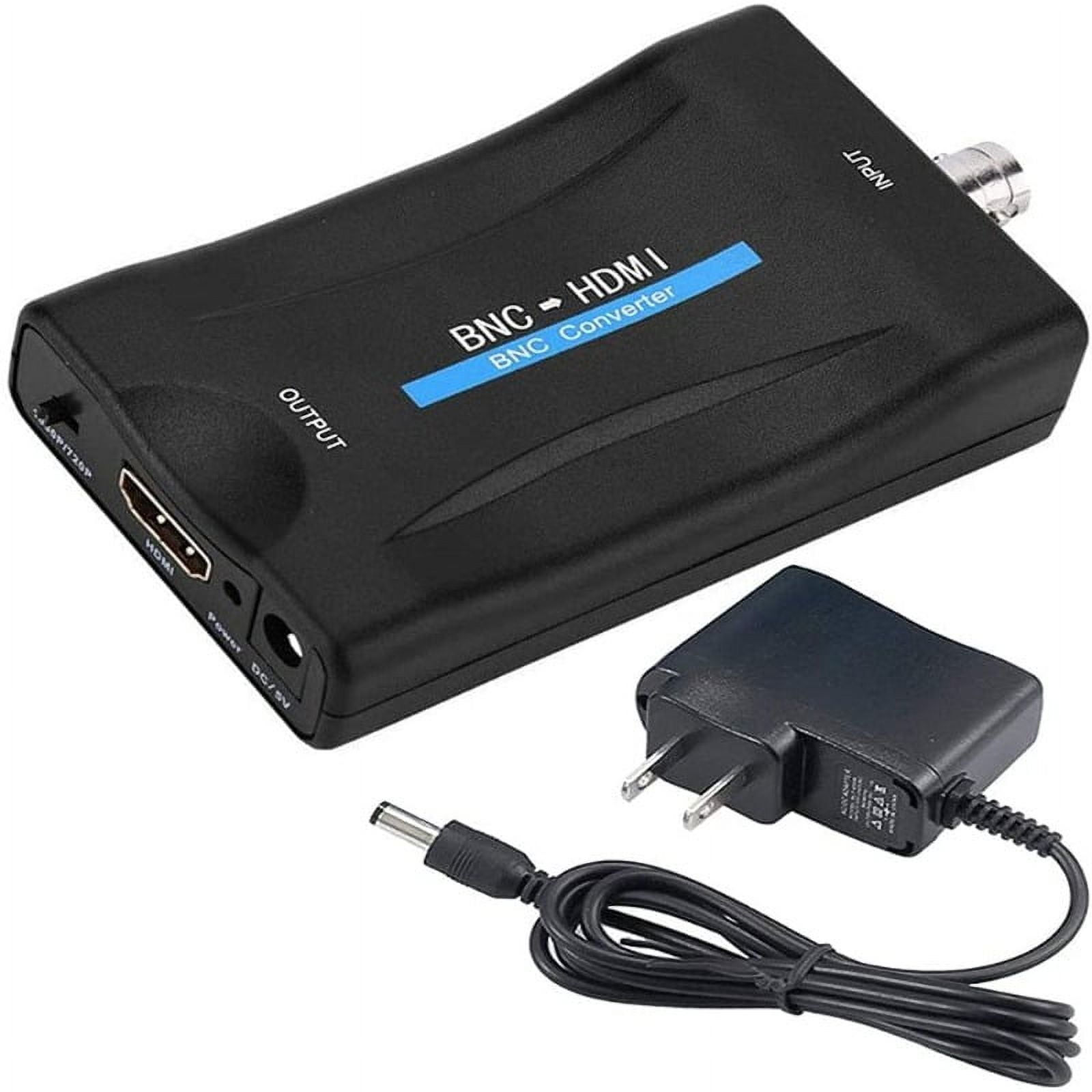 BNC to HDMI Converter Adapter Female CVBS BNC HDMI Coax Connector
