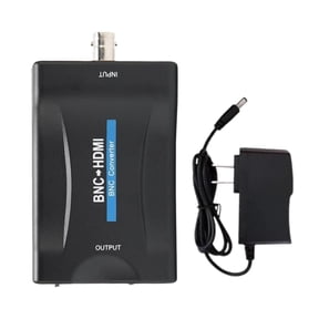 BNC to HD Converter,Coax to Hd Adapter,CVBS PAL/NTSC BNC to HD Adapter,720P/1080P Video Adapter HDCP Hook Security Camera CCTV DVRs Surveillance CVR to HDTV,Monitor and Projectors