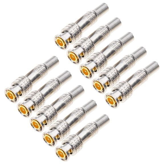 BNC Male Connector for CCTV Security Camera Systems Coax Cable Easy Installation Solderless BNC Compression Connector