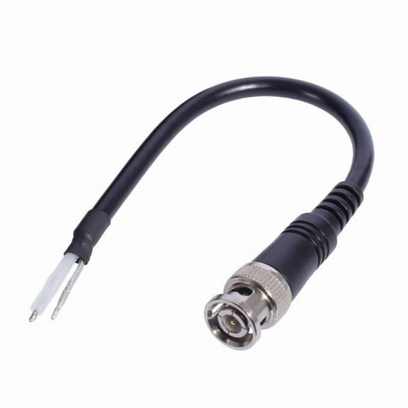 BNC Male Female Pigtail Cable Coaxial Connector Extension Cable with Bare Wire End for CCTV Camera Connection