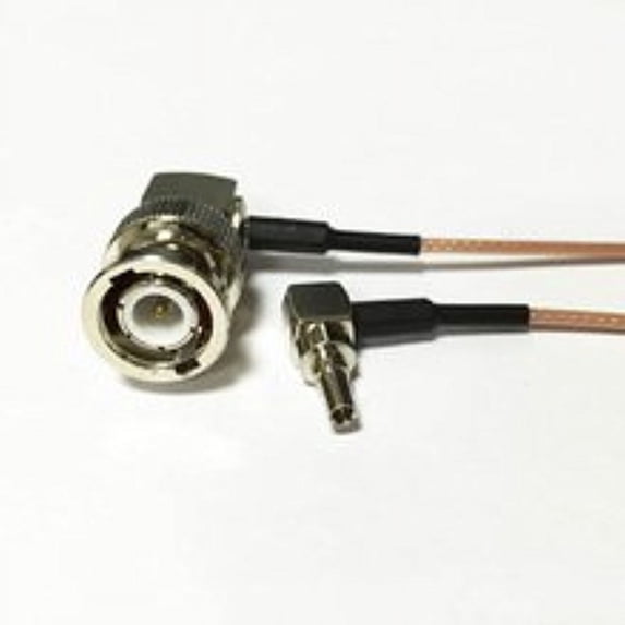 BNC Male Plug Right Angle Switch CRC9 Right Angle RF pigtail cable RG178 15CM 6" Adapter High Quality Ships Quickly From USA