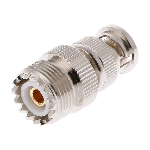 BNC Male Plug To UHF SO239 PL-259 Female Jack RF Coaxial Adapter Cable Connector