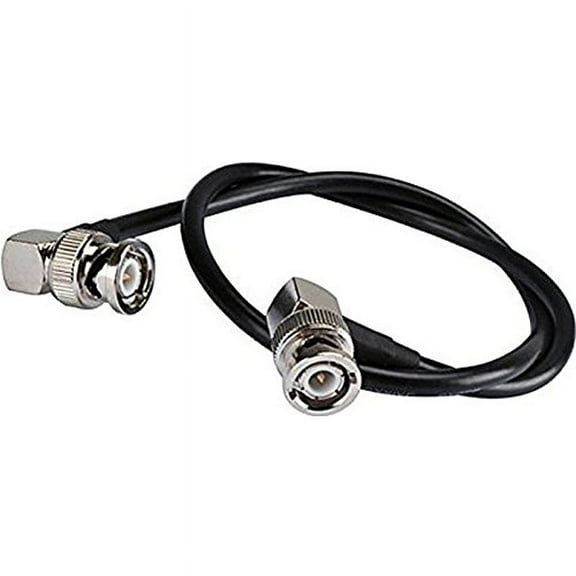 BNC Male Right Angle to BNC Male Right Angle Cable Using RG174 Coax - 11.81"(30cm) High Quality Ships From USA