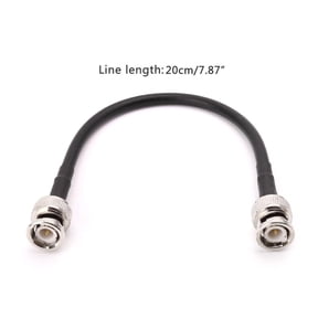 BNC Male To BNC Male RG58 Pigtail Cable 20cm Connector Crimp Coax Cables