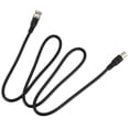 thumbnail image 1 of BNC Male to Female Plug CCTV Extension Coaxial Line Cable 3.3ft Long Black, 1 of 8