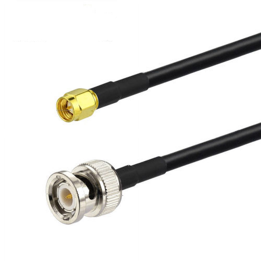 BNC Male to SMA Male Plug RG58 RF Pigtail Antenna Adapter Coaxial Cable 20 feet - image 1 of 1