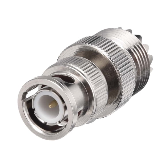 BNC Male to UHF Female 5/8-24 Coaxial Cable Adapter Connector 1pcs