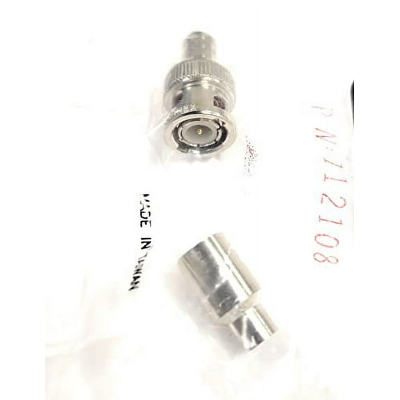BNC Plug Male (2 PC Crimp Type) 112108 FITS RG-58 COAXES RG58 (Center PIN Already in HOUSING) (Quan 1 PC)