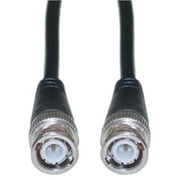BNC RG58 AU Coaxial Cable Black BNC Male Copper Stranded Center Conductor 15 foot