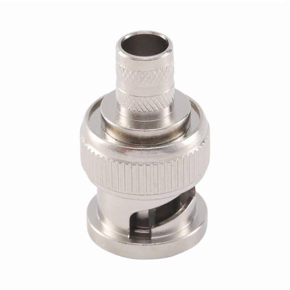 BNC RG58 RG59 RG60 Copper Signal Adapter Male Crimp Connection For Computer and CCTV Camera Use