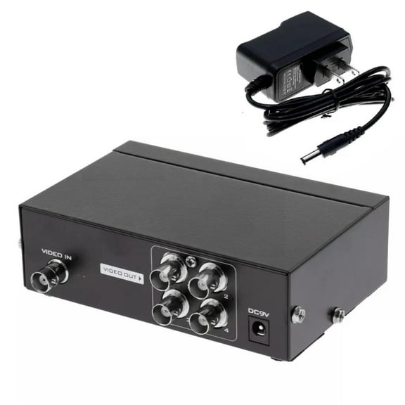 BNC Splitter for Multi-Screen Teaching HD Signal Distribution, Metal Shell, Easy Installation