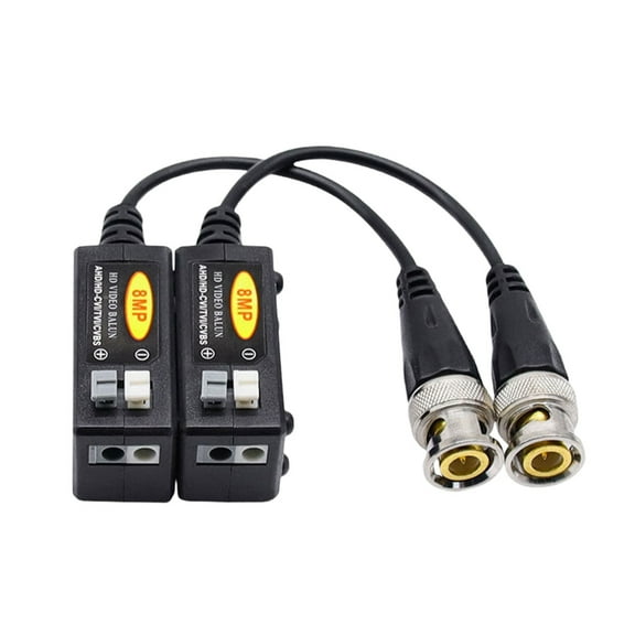BNC To RJ45 Video Transmitters Video Balun For 8MP Security Systems With AntiInterference Technology Easy Setups